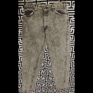 Levis Vintage Distressed Mens Black Jeans 34 x 34